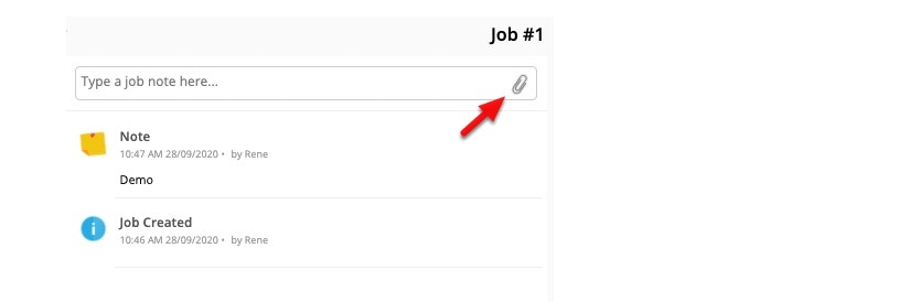To attach a file from your computer click Attach a file