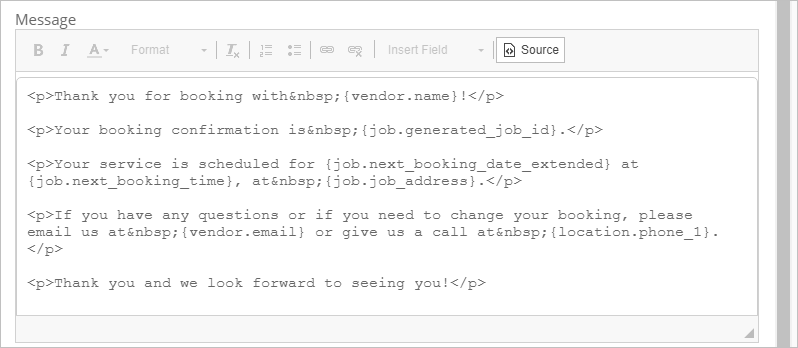 Email Template Source Code