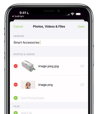 editing a gallery section