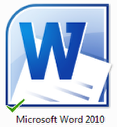 Using MS Word, open the document template that you want to link with the form