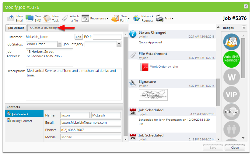 Click Quotes & Invoicing
