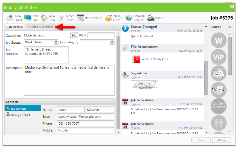 Click Quotes & Invoicing