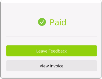 customer paid screen