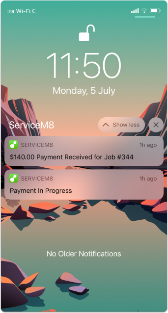 push notifications from Scan & Pay