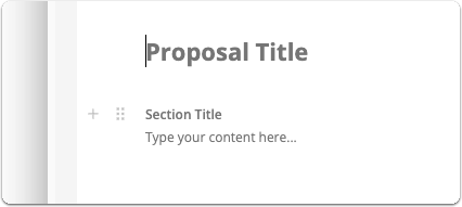 Editing the proposal title