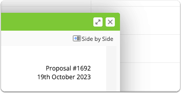 Maximise button for full-screen view