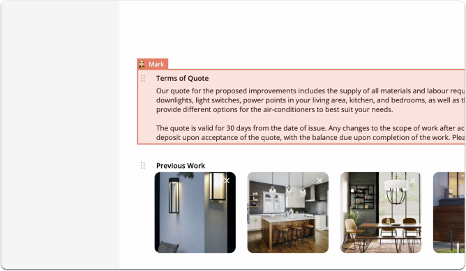 Collaborator cursor positions visible