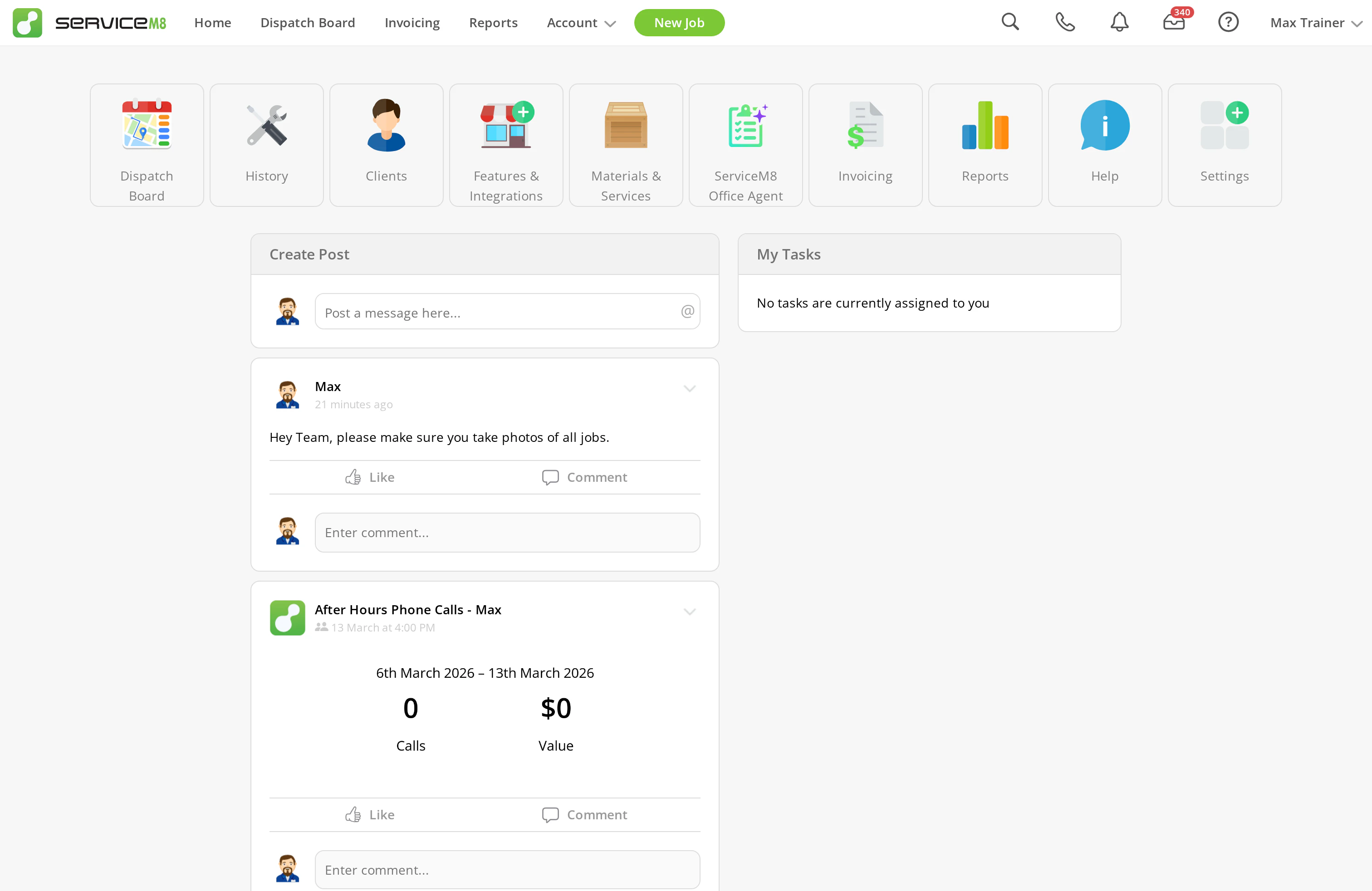 Open Office Agent from the Online Dashboard
