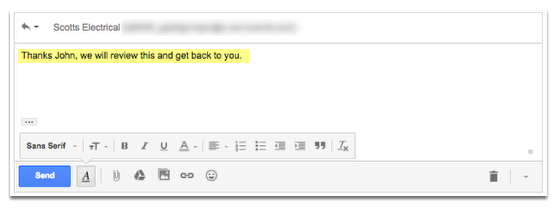 The client replies to your email