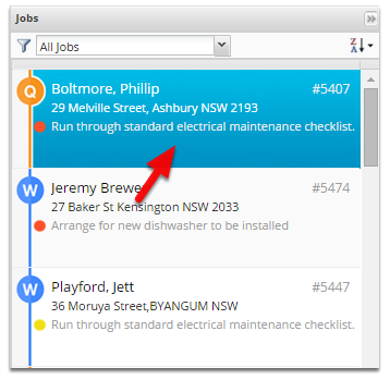 Open the job you wish to discount