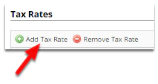 Click Add Tax Rate
