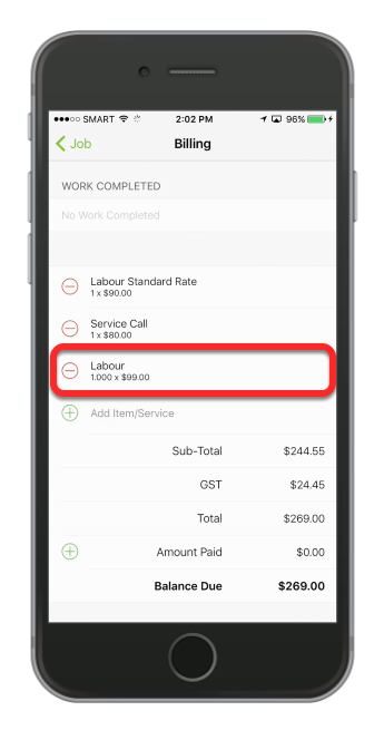 That's it! Your labour fee for the job is now increasing in-line with your job timer.