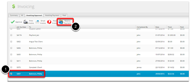 Go back to Awaiting Approval
