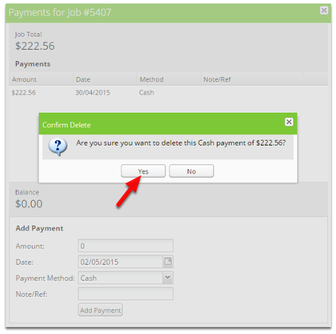 To confirm, click Yes and that's it!