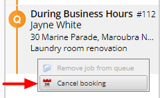 cancel booking online