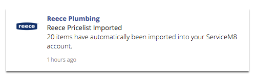When prices are updated you'll be notified via email and the activity feed.