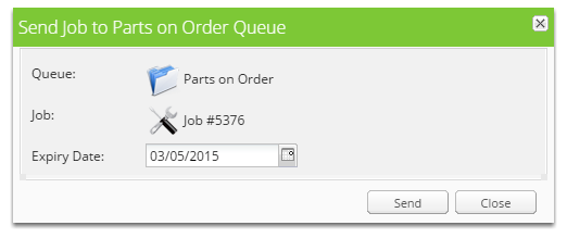 Dragging a job into a queue