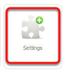 In the Dashboard, click Settings