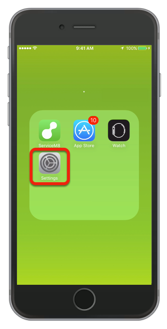 Go to Settings, tap it