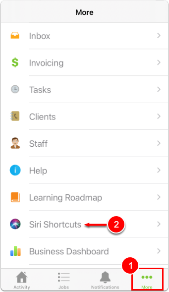more - siri shortcuts