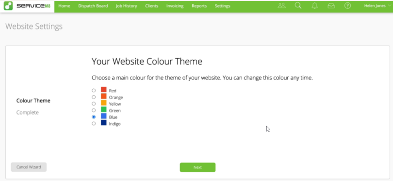 website colours