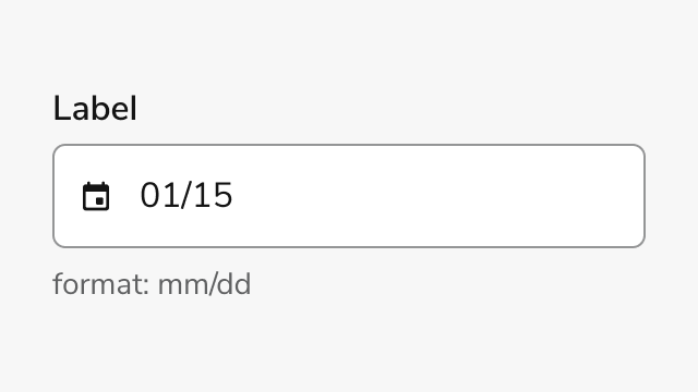 Date Field Yearless – Design