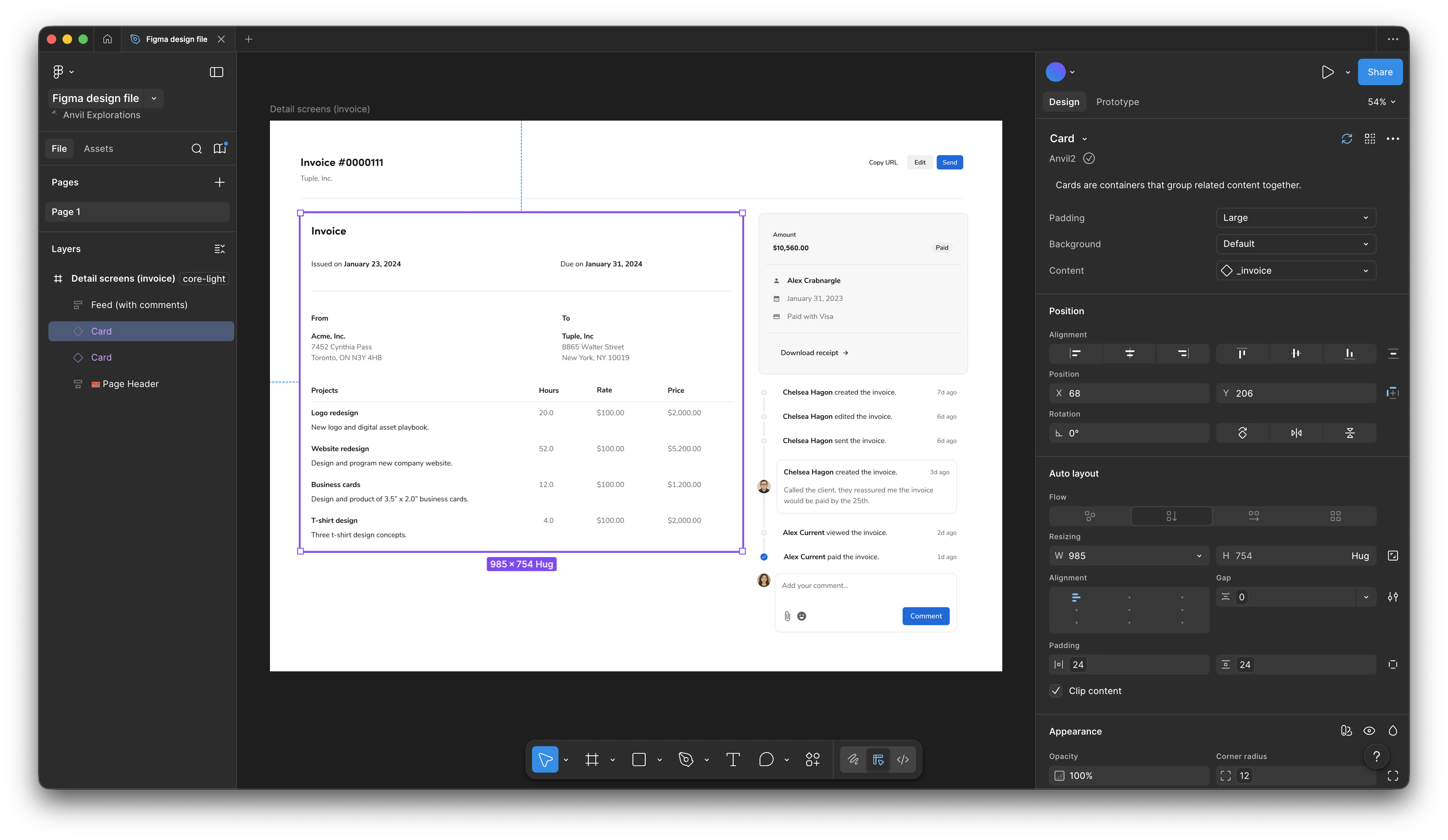 Figma Design screenshot