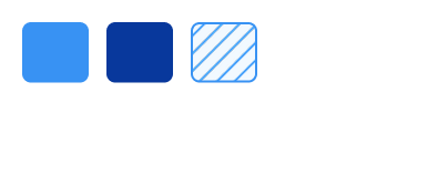 3 variables, blue palette