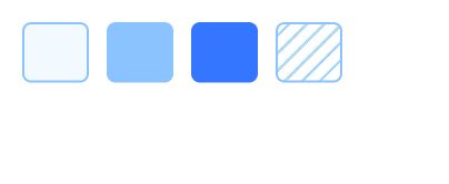 4 variables, blue palette