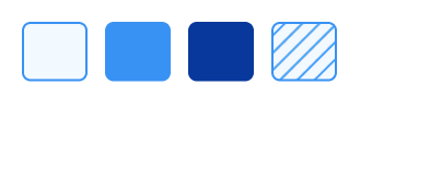 4 variables, blue palette