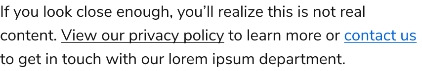 How not to use Link secondary
example