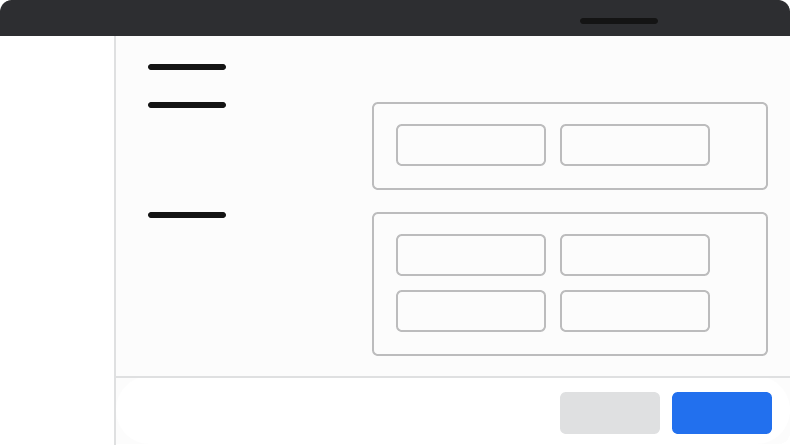 Example of a right aligned button in a
Page.