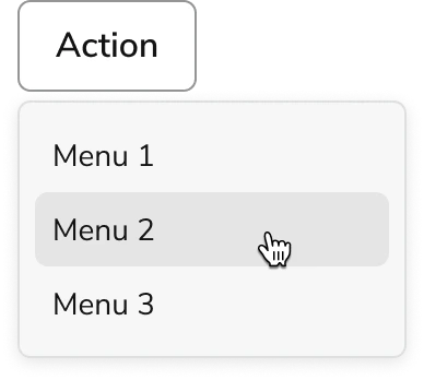 Menu states
hover