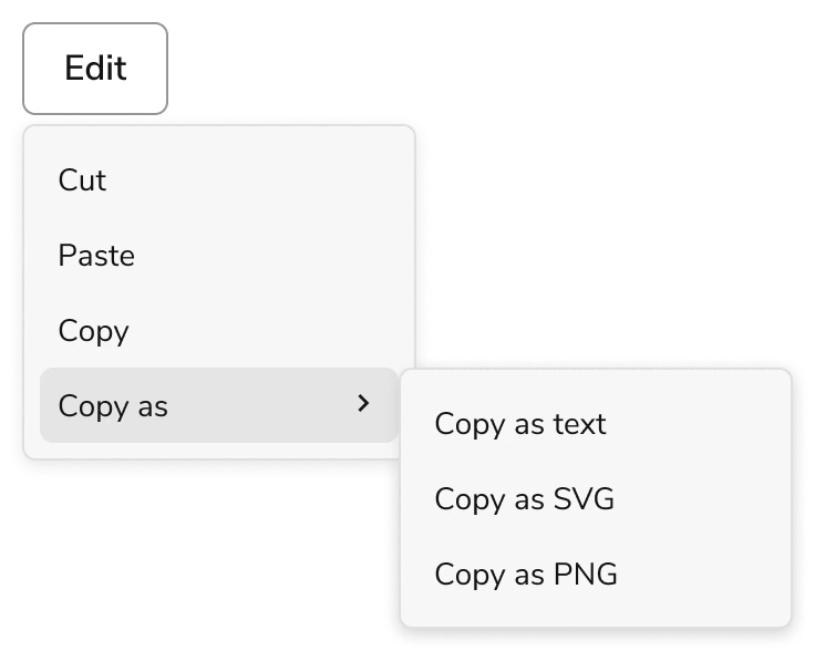 Nested Menu
example