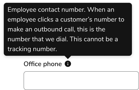 Tooltip content short
don't
