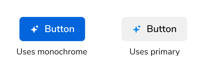 Example of usage of the primary and monochrome styling