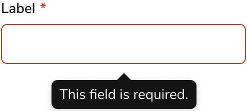 Tooltip when not error
messaging