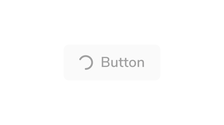 Loading button with a spinner matched to the text size