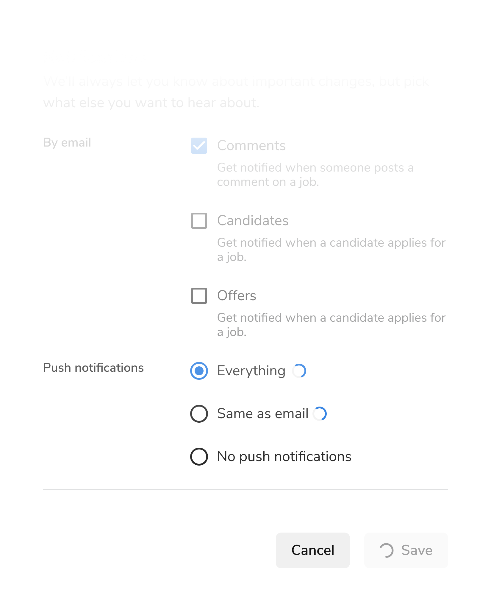 Form with a loading button and multiple other spinners in the form