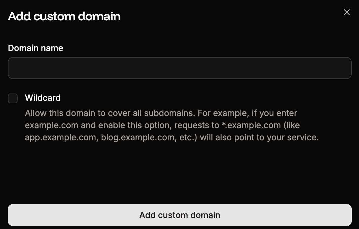 Static Sites - Domains - Sevalla docs