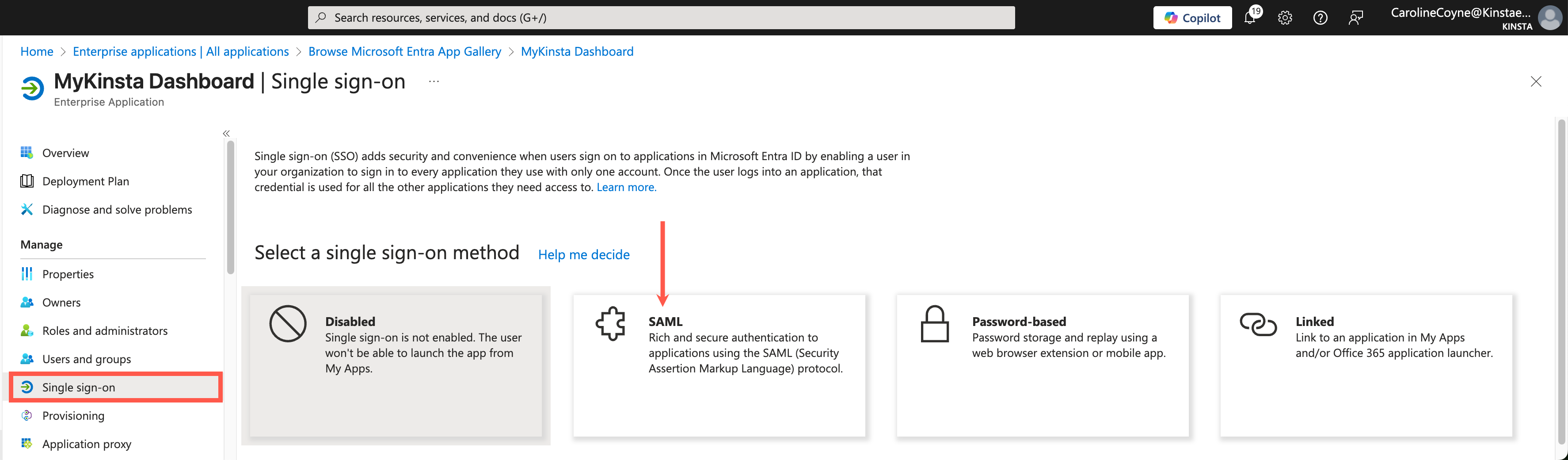 Entra Sso App Saml