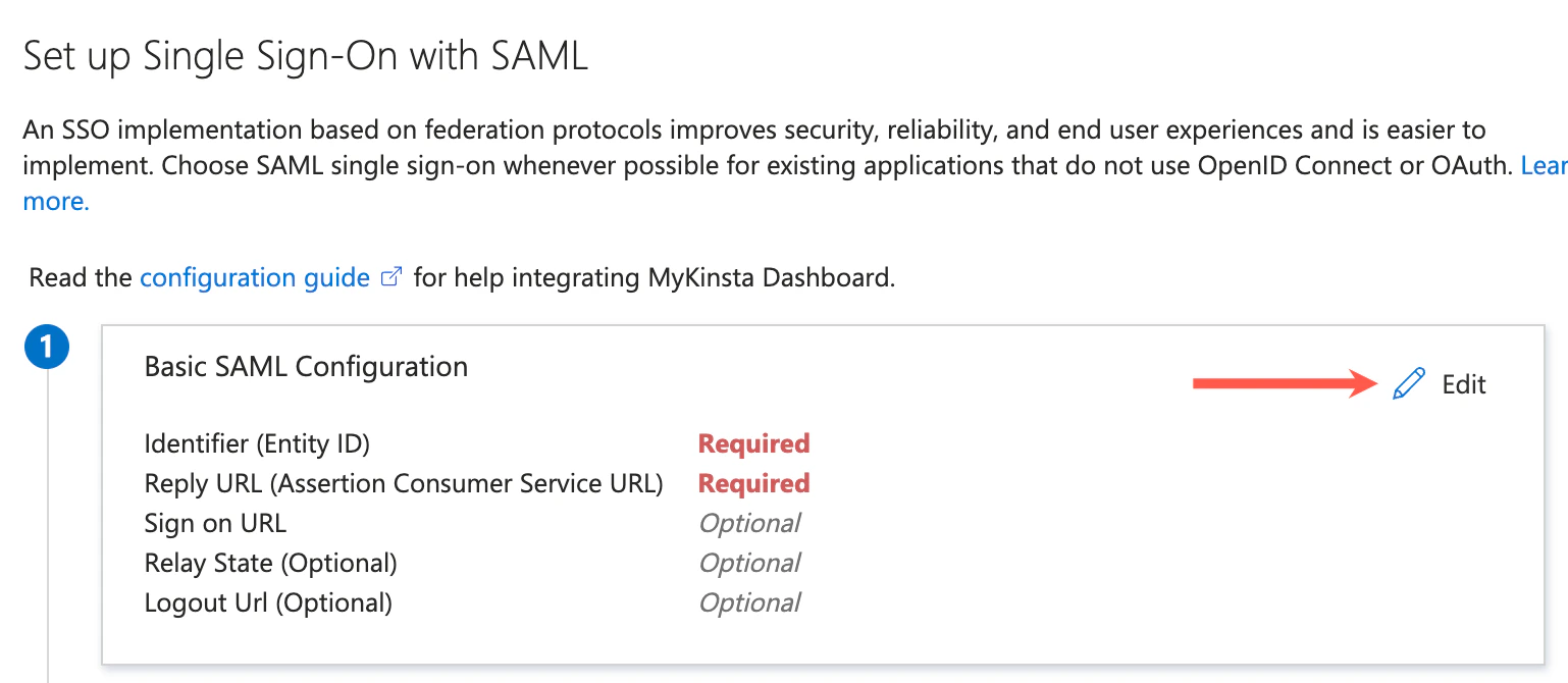 Entra Sso Basic Saml Configuration