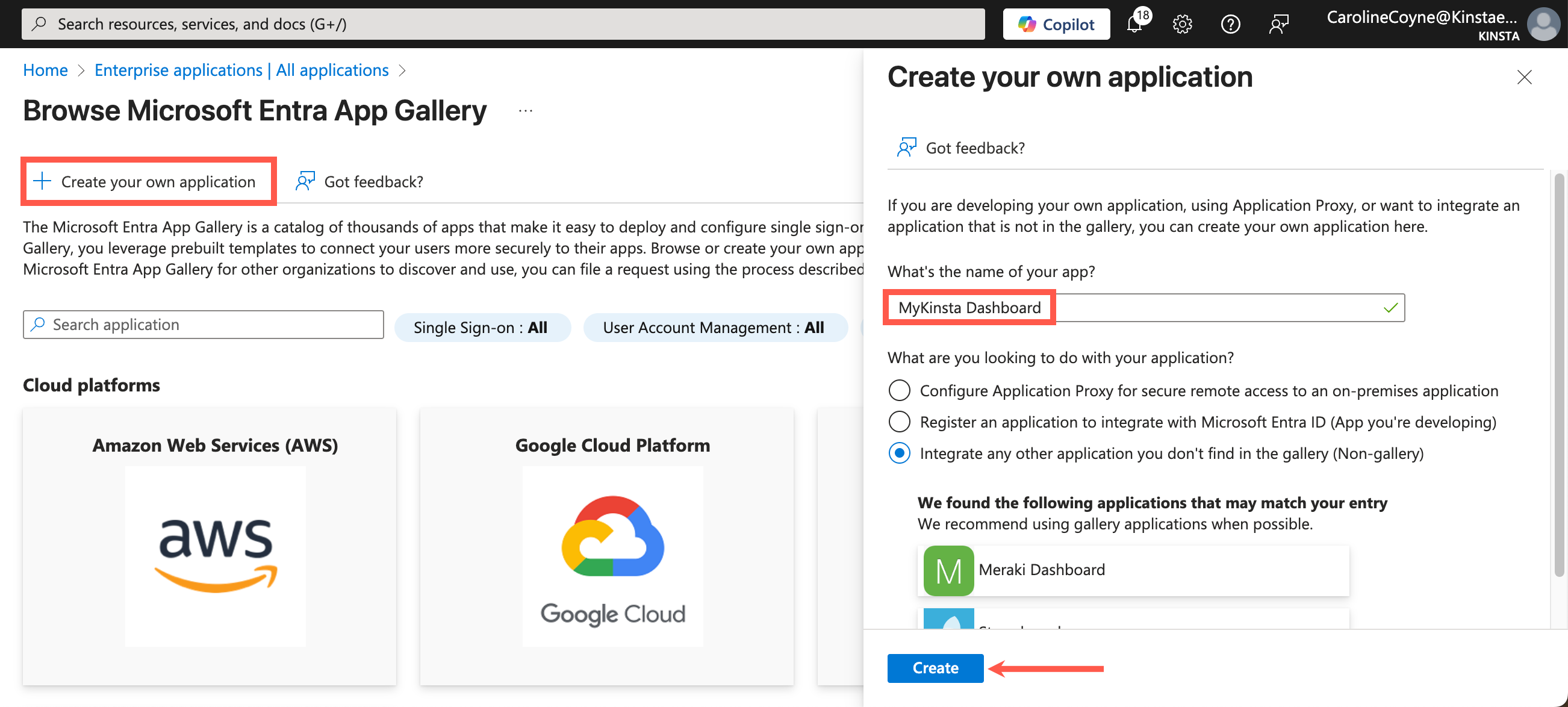 Entra Sso Create App