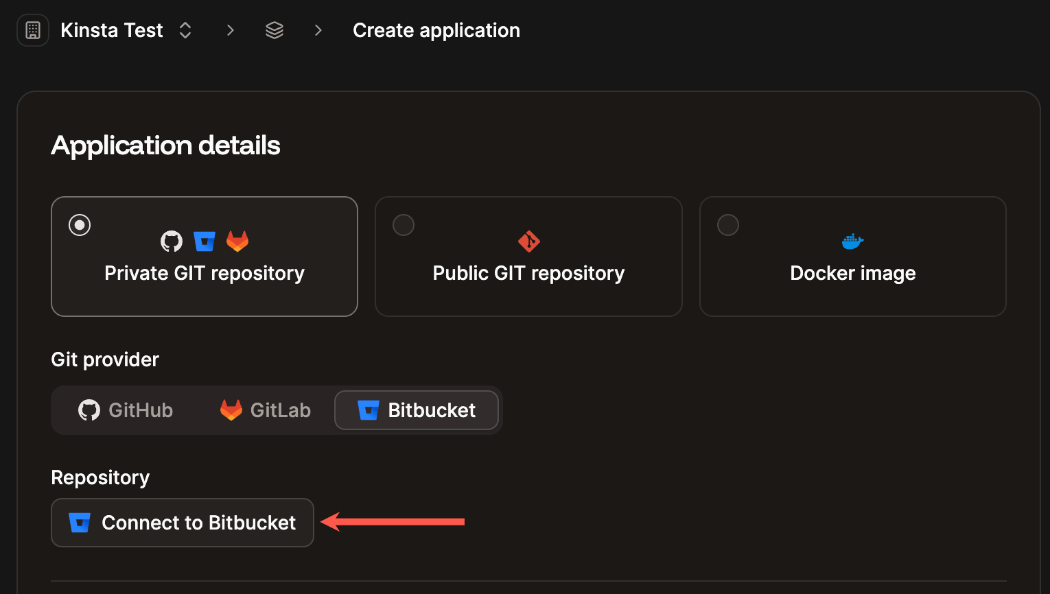 Connect Sevalla with your Bitbucket account