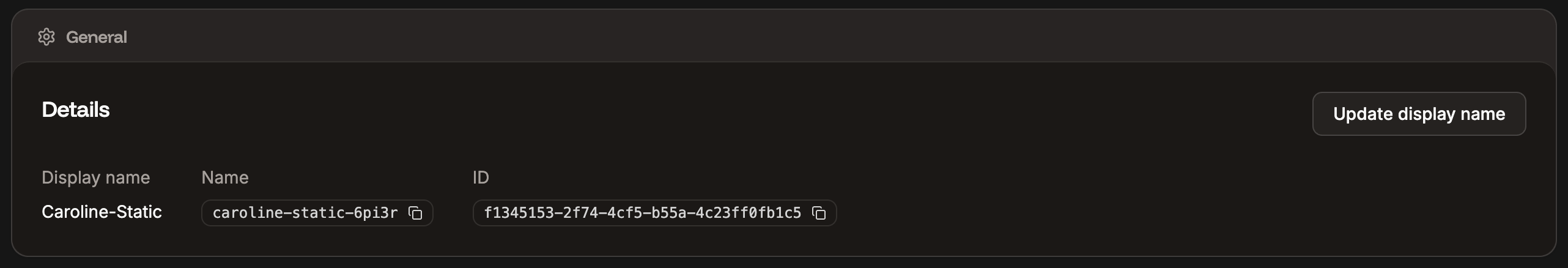 General settings for your static site