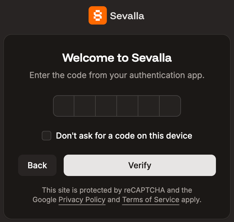 2FA authentication when you log in