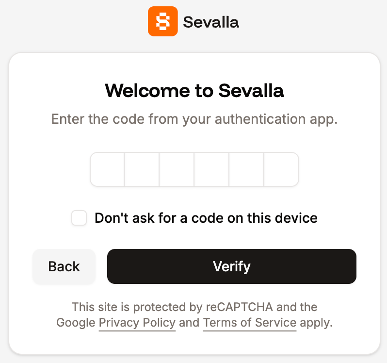 2FA authentication when you log in