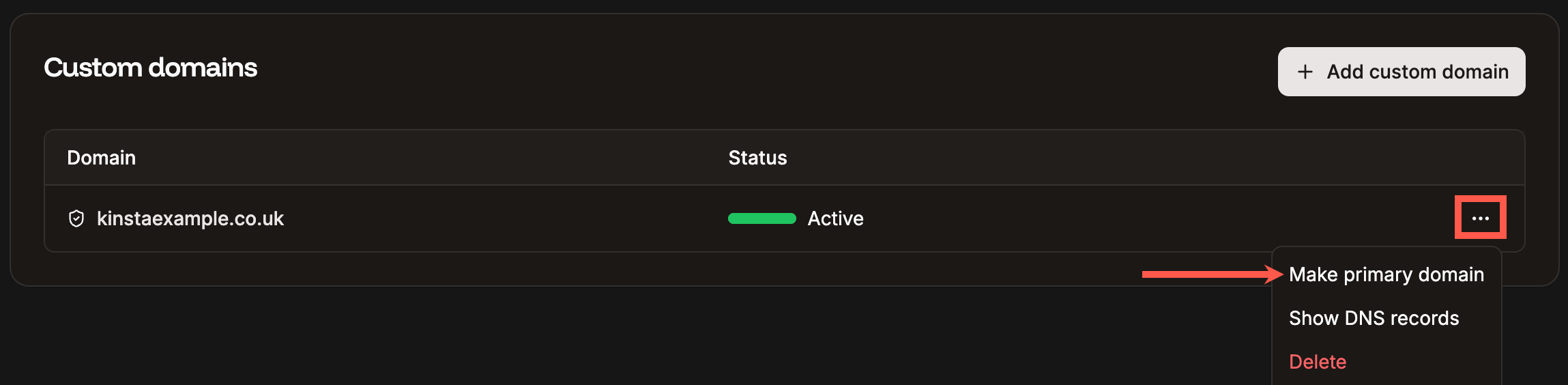 Change your primary domain