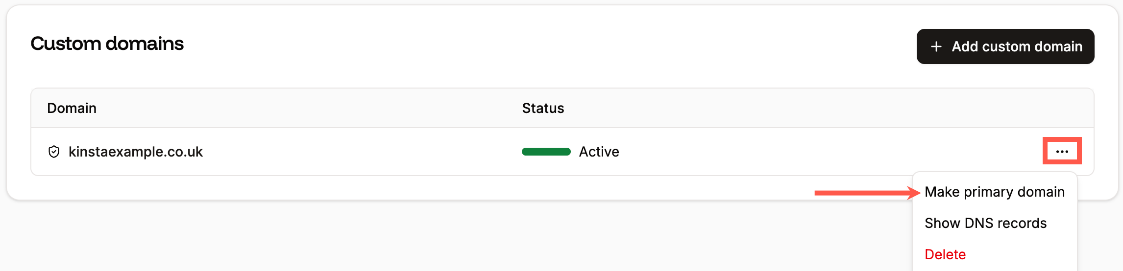 Change your primary domain