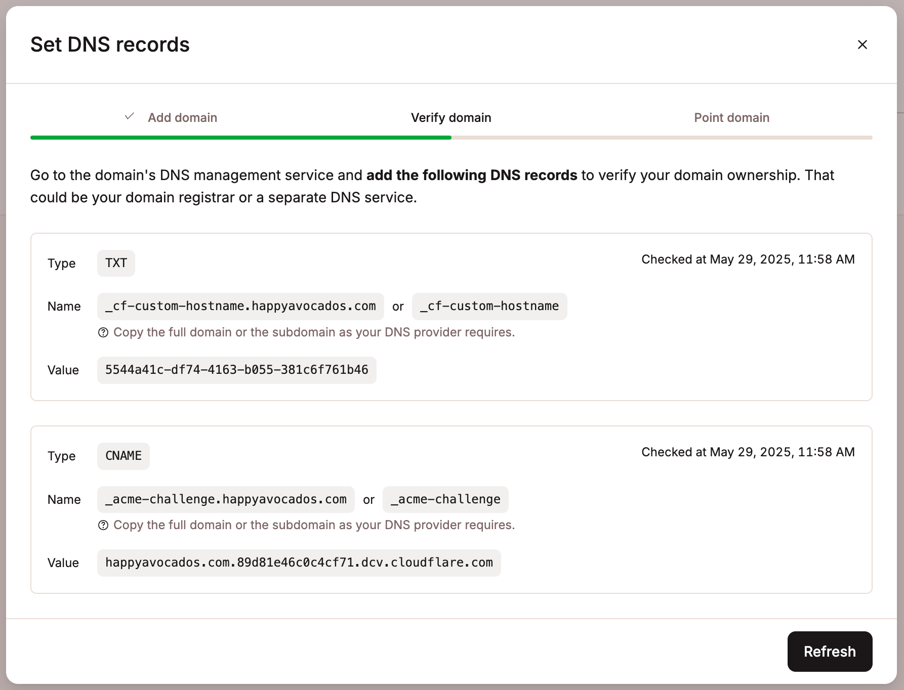 Application Verify Domain2 Pn